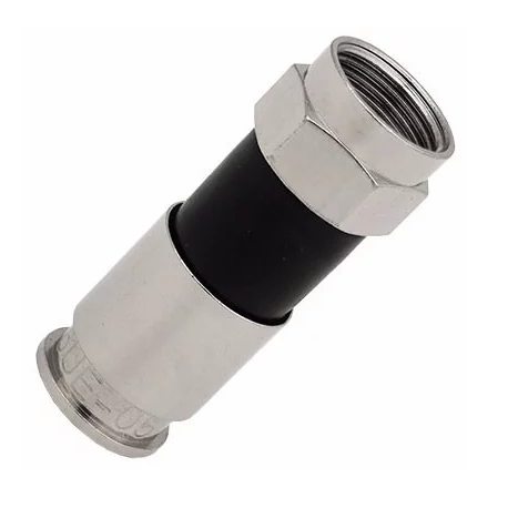 Conector RG-6 (Negro)