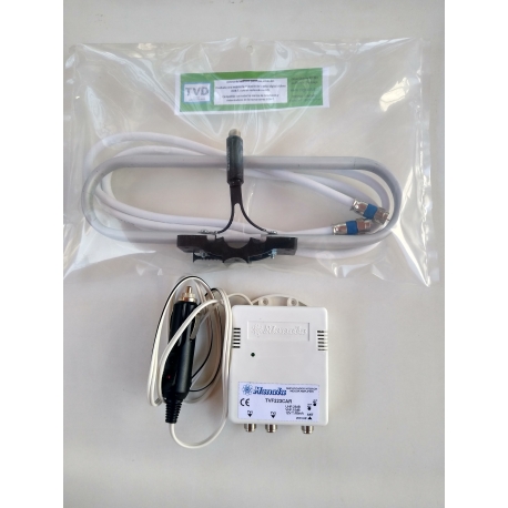 Kit para vehículo, amplificador, antena, cable, interior