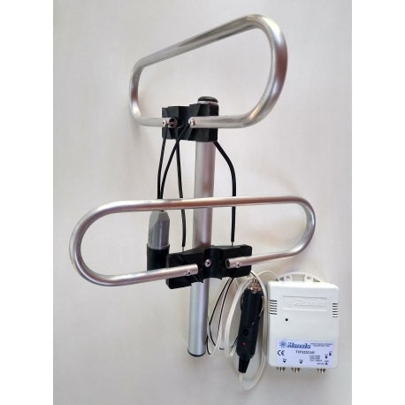 Kit para vehículo, amplificador, antena, cable, exterior